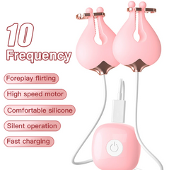 New Breast Massage Female Charging Vibrating Nipple Clip Masturbator Going Out Vibrating Egg Sex Toys