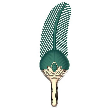 Peacock feather shape teasing vibrator