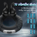 Perineum stimulation ring shown upright with ergonomic curved design