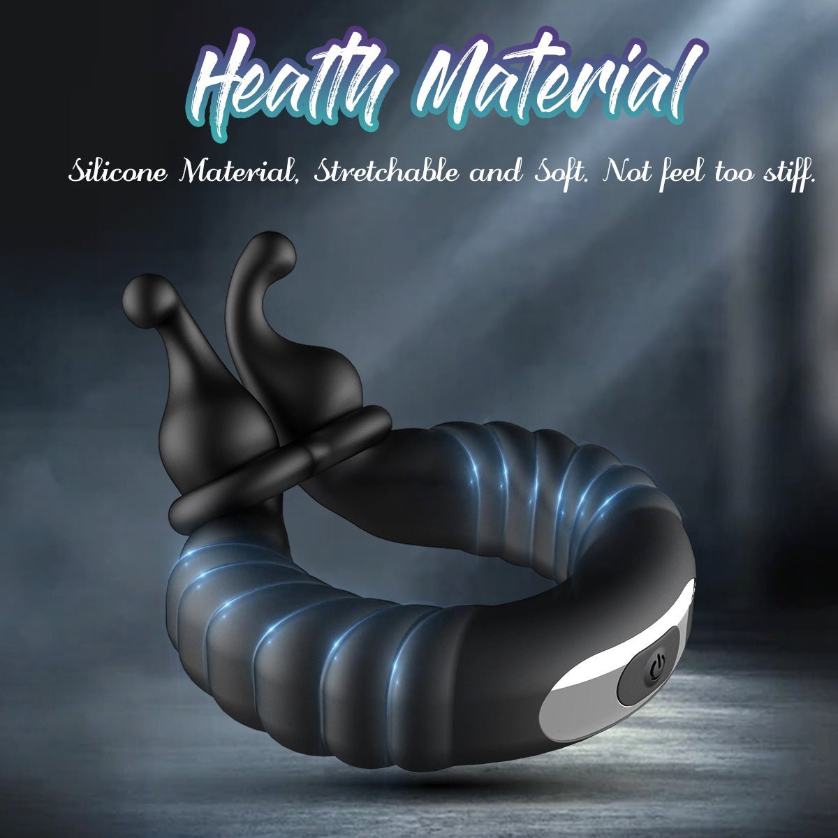 ABELE penis ring shown with complete product silhouette and structure