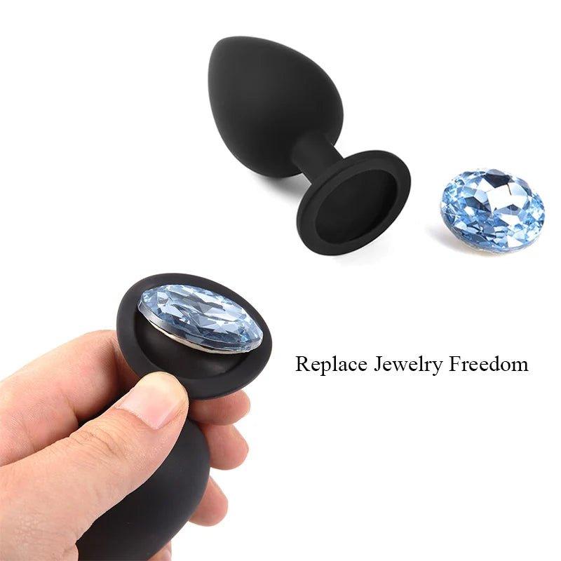 Adult Silicone Anal Plug Dildos Bullet Vibrator Butt Plugs Sex Toys - Seductiva