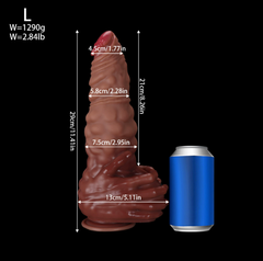 Muscle shaped hand grab dildos