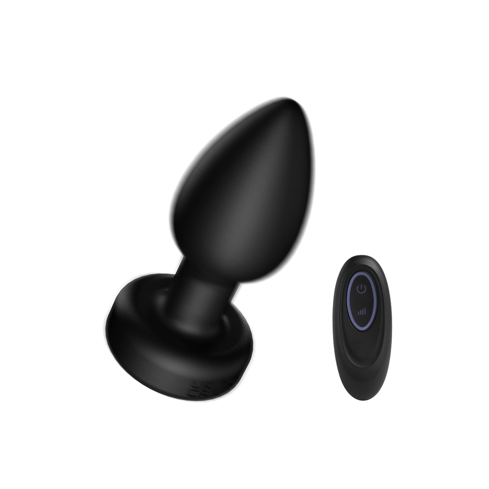Anal Explorer silicone plug shown in front view with tapered design