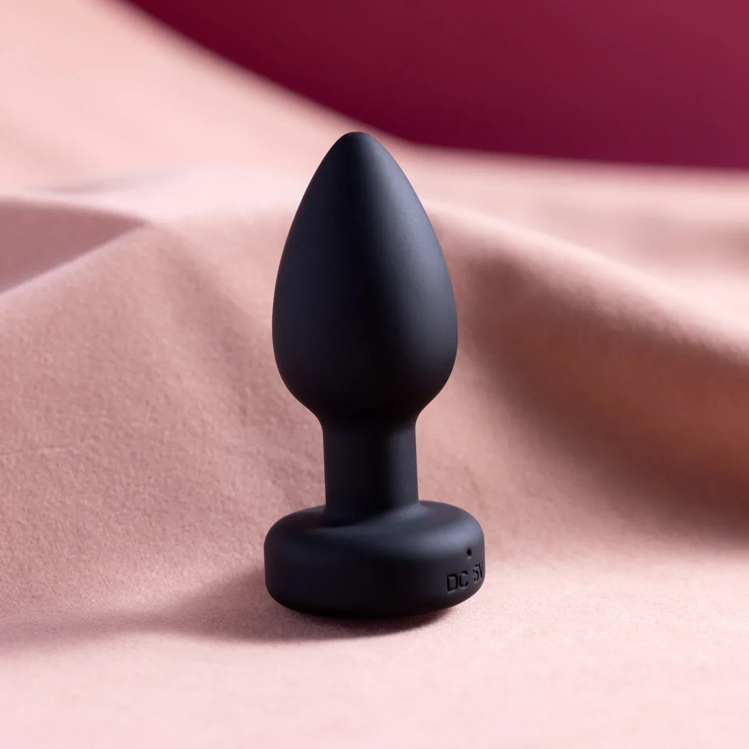Side angle of Anal Explorer showing smooth silicone and flared base