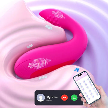 APP Bluetooth control vibrator egg shown in full front view