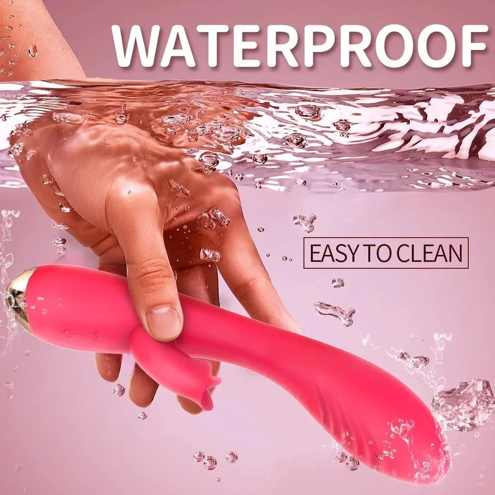 Side angle of wireless G-spot vibrator highlighting curved silicone shaft