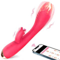 APP remote control vibrator shown with complete product silhouette