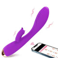Wireless G-spot vibrator displayed from angled top view