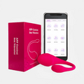 APP remote control female vibrator showing curved G-spot design
