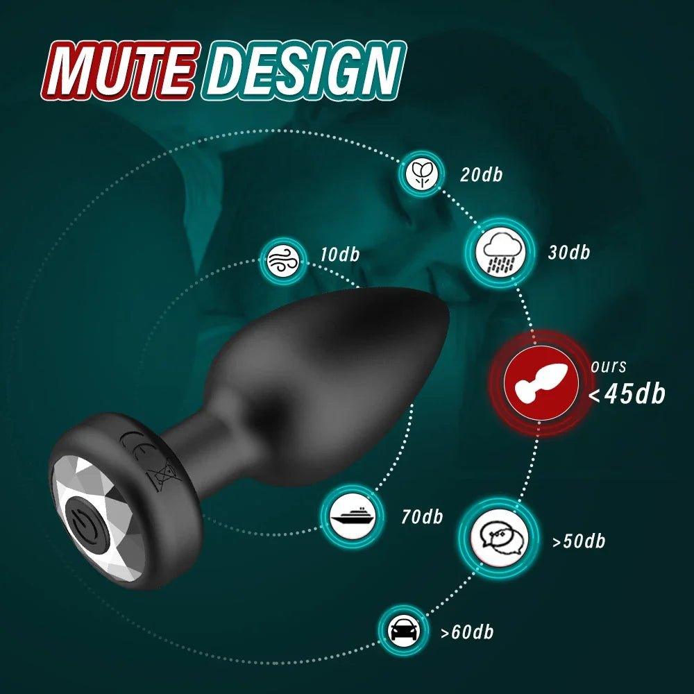 APP Wireless Control Anal Vibrator Butt Plug Adult Sex Toys - Seductiva