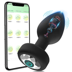 APP Wireless Control Anal Vibrator Butt Plug Adult Sex Toys - Seductiva