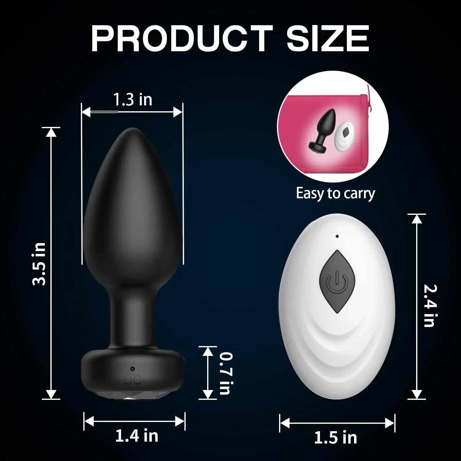 APP Wireless Control Anal Vibrator Butt Plug Adult Sex Toys - Seductiva