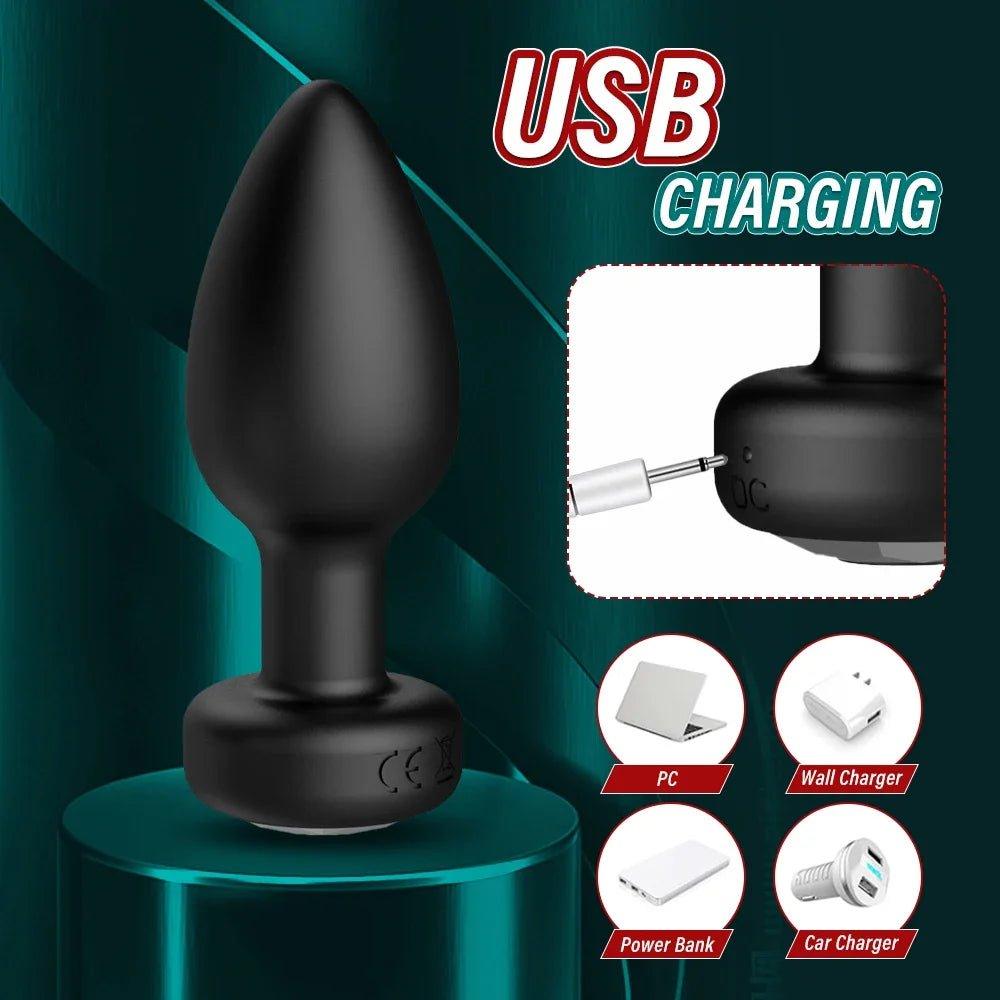 APP Wireless Control Anal Vibrator Butt Plug Adult Sex Toys - Seductiva