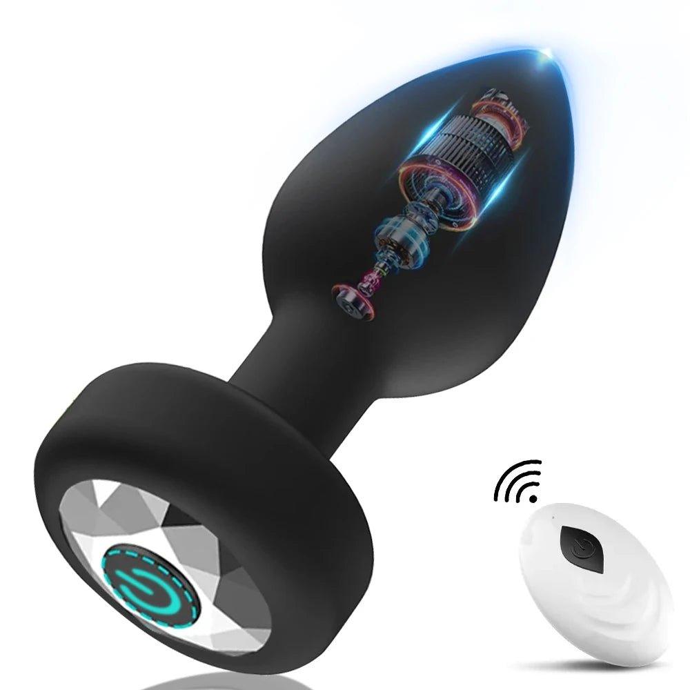 APP Wireless Control Anal Vibrator Butt Plug Adult Sex Toys - Seductiva