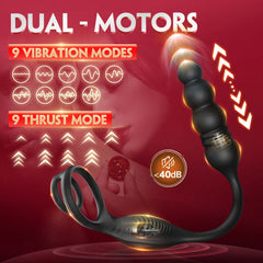 ARCHIE4| Vibrating and Thrusting Anal Plug