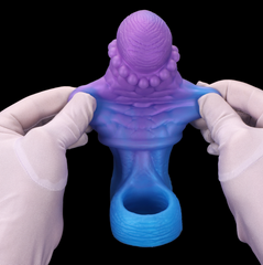 Hollow set massage particles for men lock essence thickened and lengthened mace set sex toys