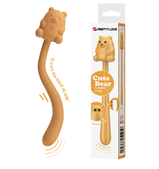 The bear-shaped vibrator is small and portable for women