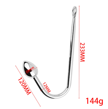 SM Metal hook anal plug