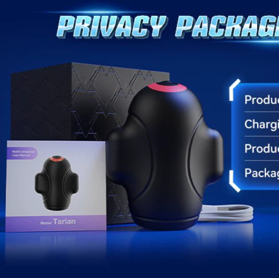 Discreet privacy packaging — app-controlled electric aircraft cup with box, manual and charging cable (feature image)