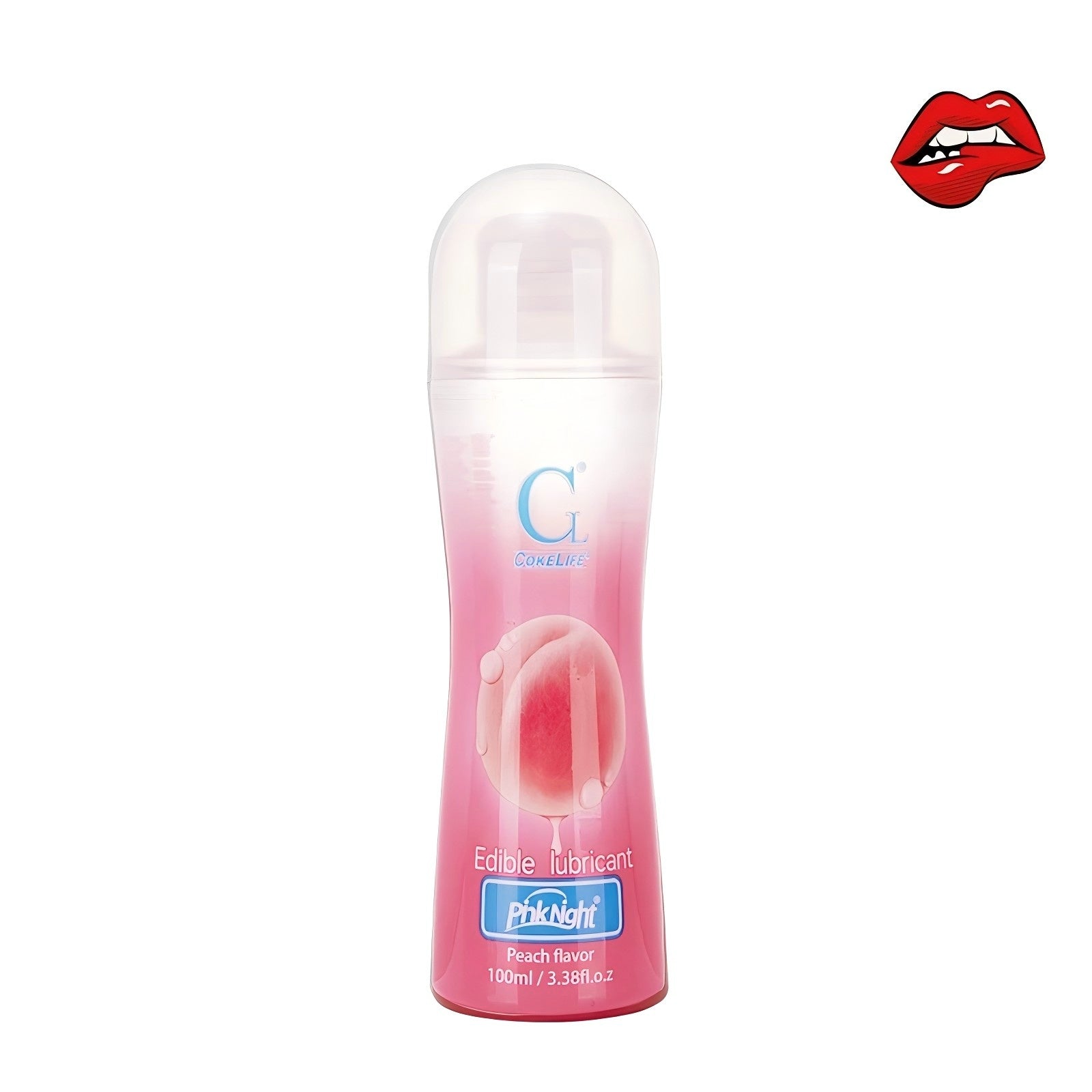 Water-based flavored sex lube shown against clean backdrop