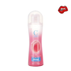 The fruit-flavored water-soluble lubricant is not sticky