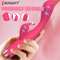 Beginner rabbit vibrator with dual stimulation arms shown in front view