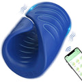 Close-up of Bluetooth penis trainer showing realistic internal texture