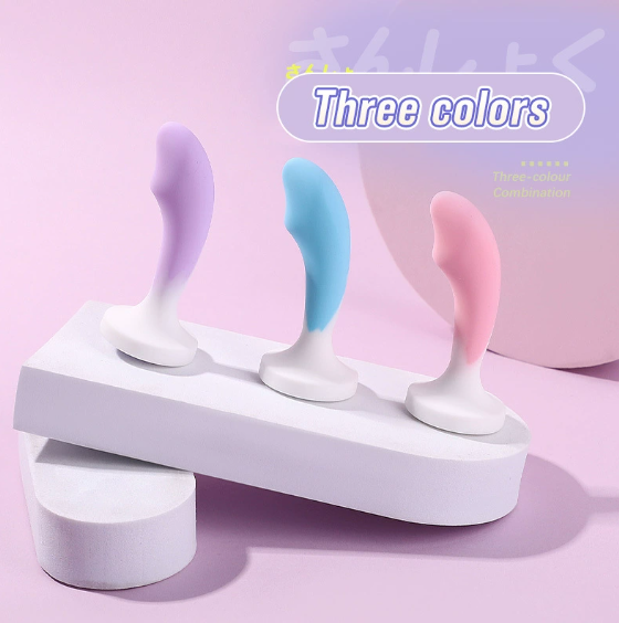 Mini silicone candy color anal plug