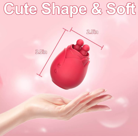 Female clitoral nipple double tongue vibrator