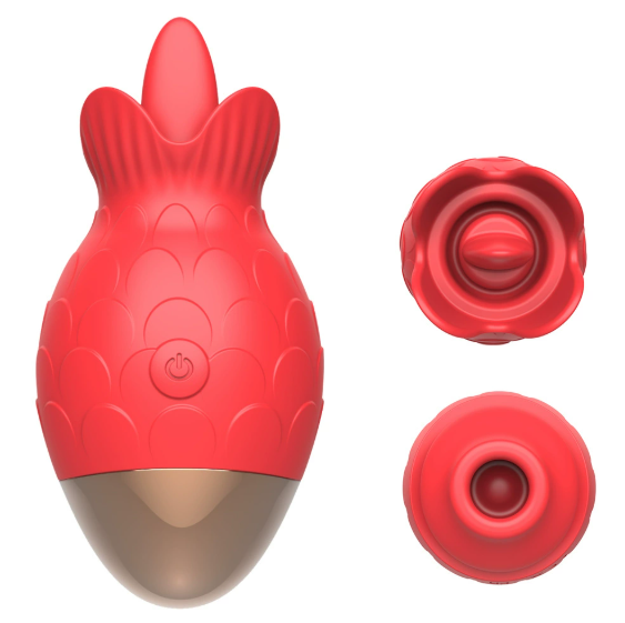 Snapper shaped Sucking jumping balls silent tongue licking