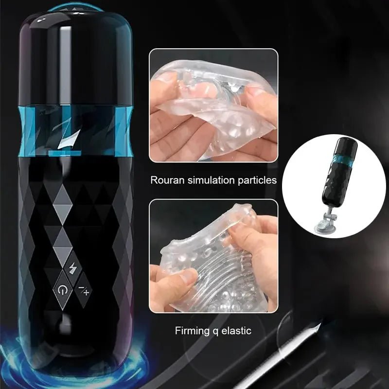 Interior texture cross-section of realistic masturbator