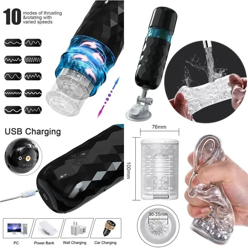 Soft silicone male sex doll sleeve shown from angle