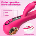 Vibrating realistic dildo highlighting ergonomic base and display panel