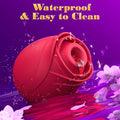 Clitoral suction rose vibrator with gentle pulsation technology