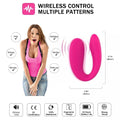 U-shaped couple vibrator showing flexible dual-stimulation arms