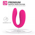 Wearable U-type vibrator with smooth silicone and ergonomic fit