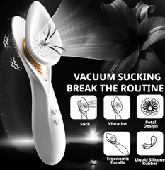 Vaccum sucking vibrator
