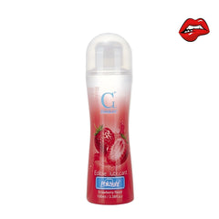The fruit-flavored water-soluble lubricant is not sticky
