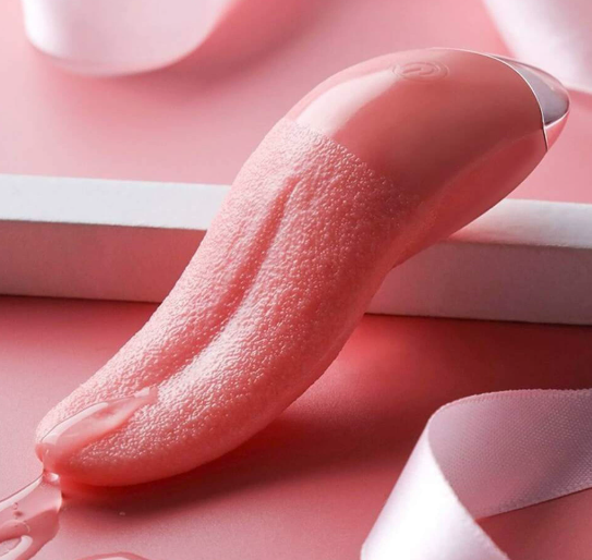 Tongue shaped vibrator