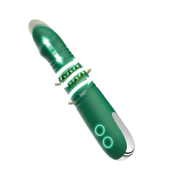 Dark green ball-bearing ten-frequency vibrator