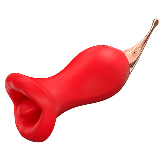 Rose sucking and licking clitoral vibrator