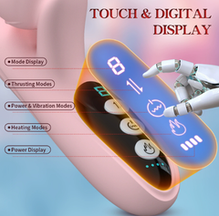 Rose telescopic strong vibration heating vibrator