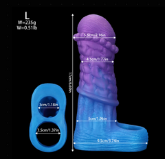 Hollow set massage particles for men lock essence thickened and lengthened mace set sex toys