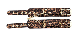 SM leopard print   eye masks handcuffs