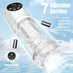 7-frequency telescopic rotating masturbation airplane cup