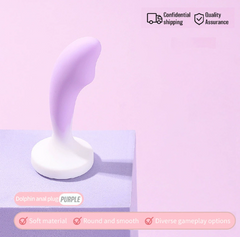 Mini silicone candy color anal plug