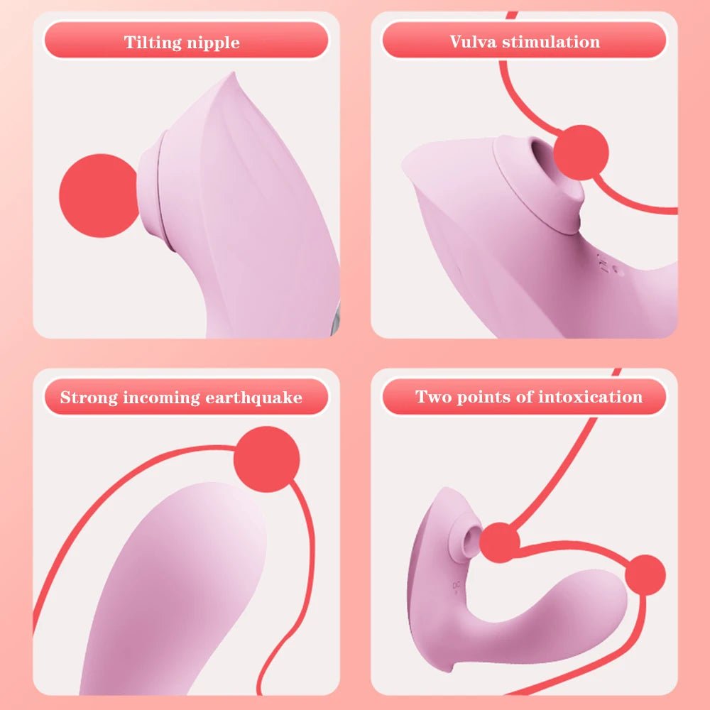 Rechargeable female vibrator with magnetic charging port