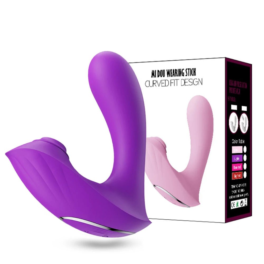 Seductiva female sucking vibrator shown with accessories