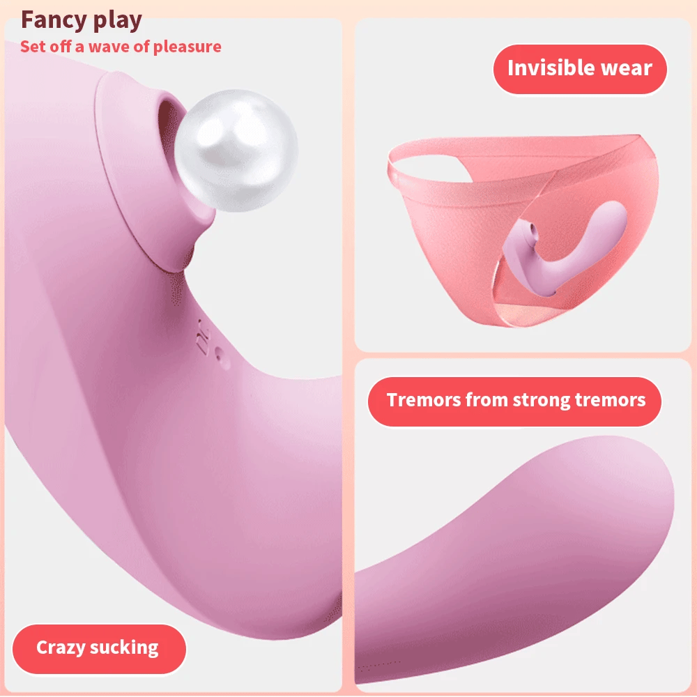 Seductiva sucking vibrator highlighting multiple suction intensities