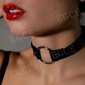 Gothic Leather Sexy Women Harness Collar Necklaces Fashion Body Bondage - Seductiva